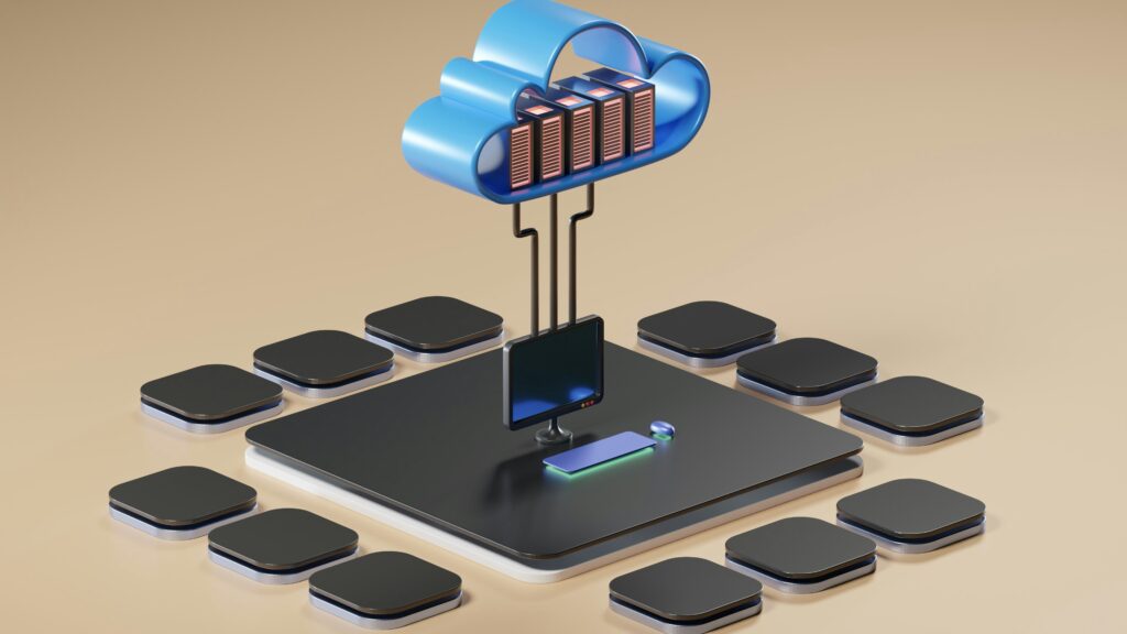 cloud storage for photographers showing a laptop with photo library being backed up to the cloud representing the best cloud photo storage and backup solutions for professional photographers in 2026