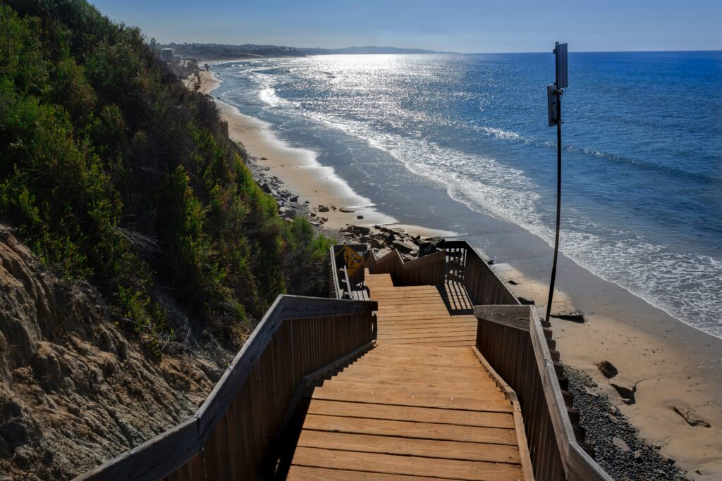 san elijo state beach campground showing the oceanfront campground at cardiff by the sea representing san elijo camping map reservations sites and how to book